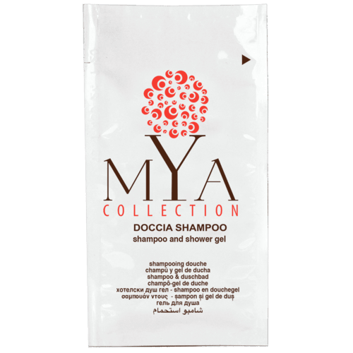 Shower gel & Shampoo sachet 10 ml - Mya Collection Line