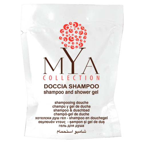 Shower gel & Shampoo stand up 20 ml - Mya Collection Line