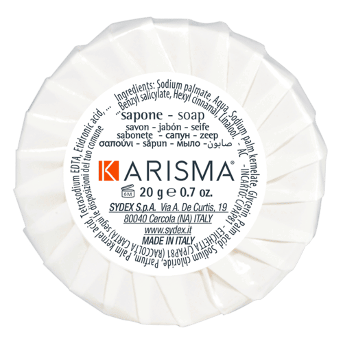 Round vegetable soap plissè 20 g - Karisma Line